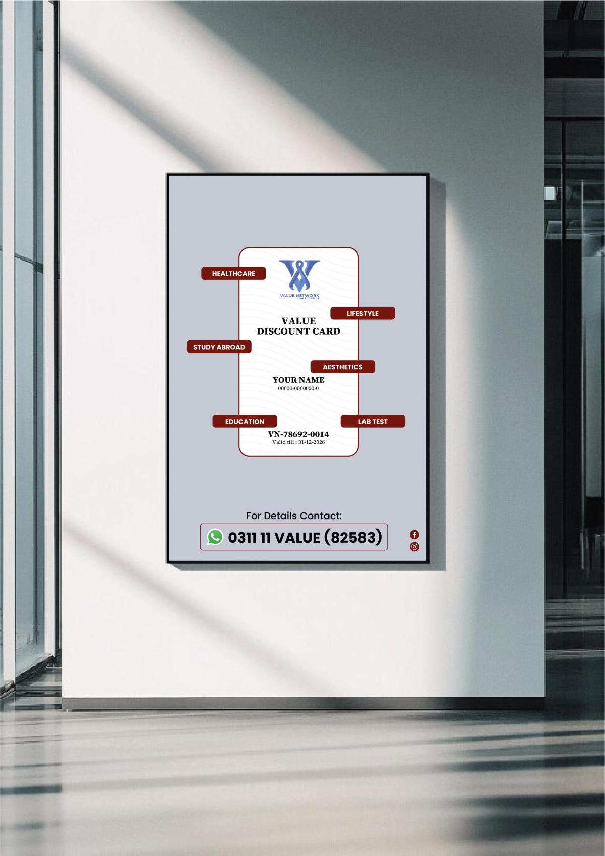Value Discount Card Ad